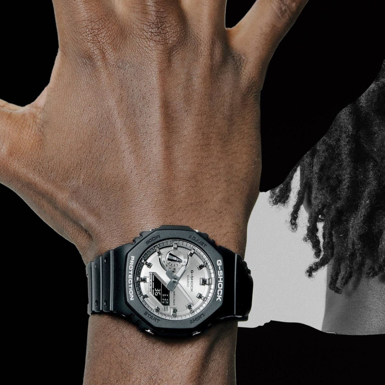 G-Shock black-silver