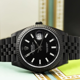 Rolex Date Just Noir
