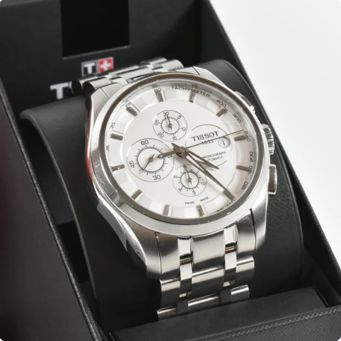 Tissot Couturier Gris Blanc