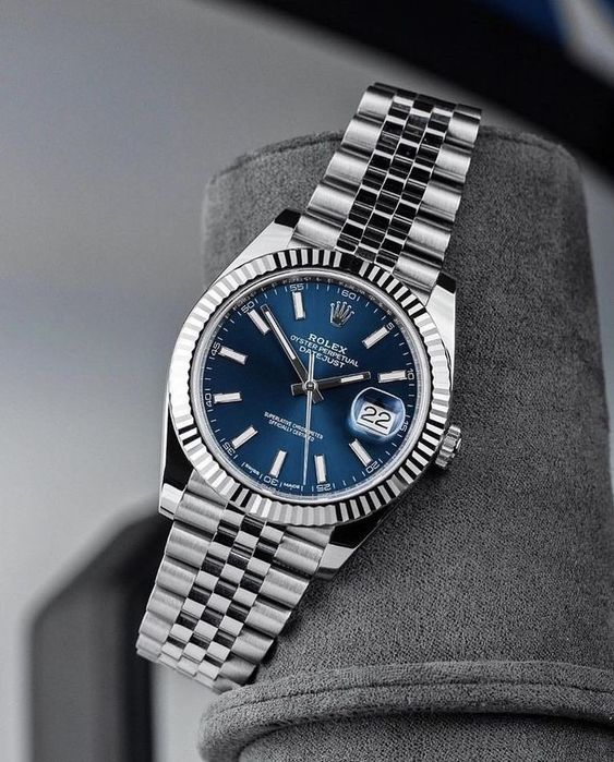 Rolex Datjust  Bleu