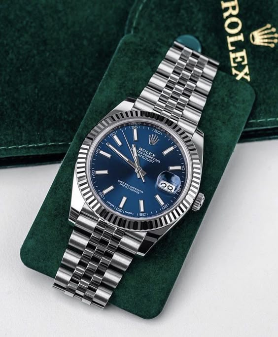 Rolex Datjust  Bleu