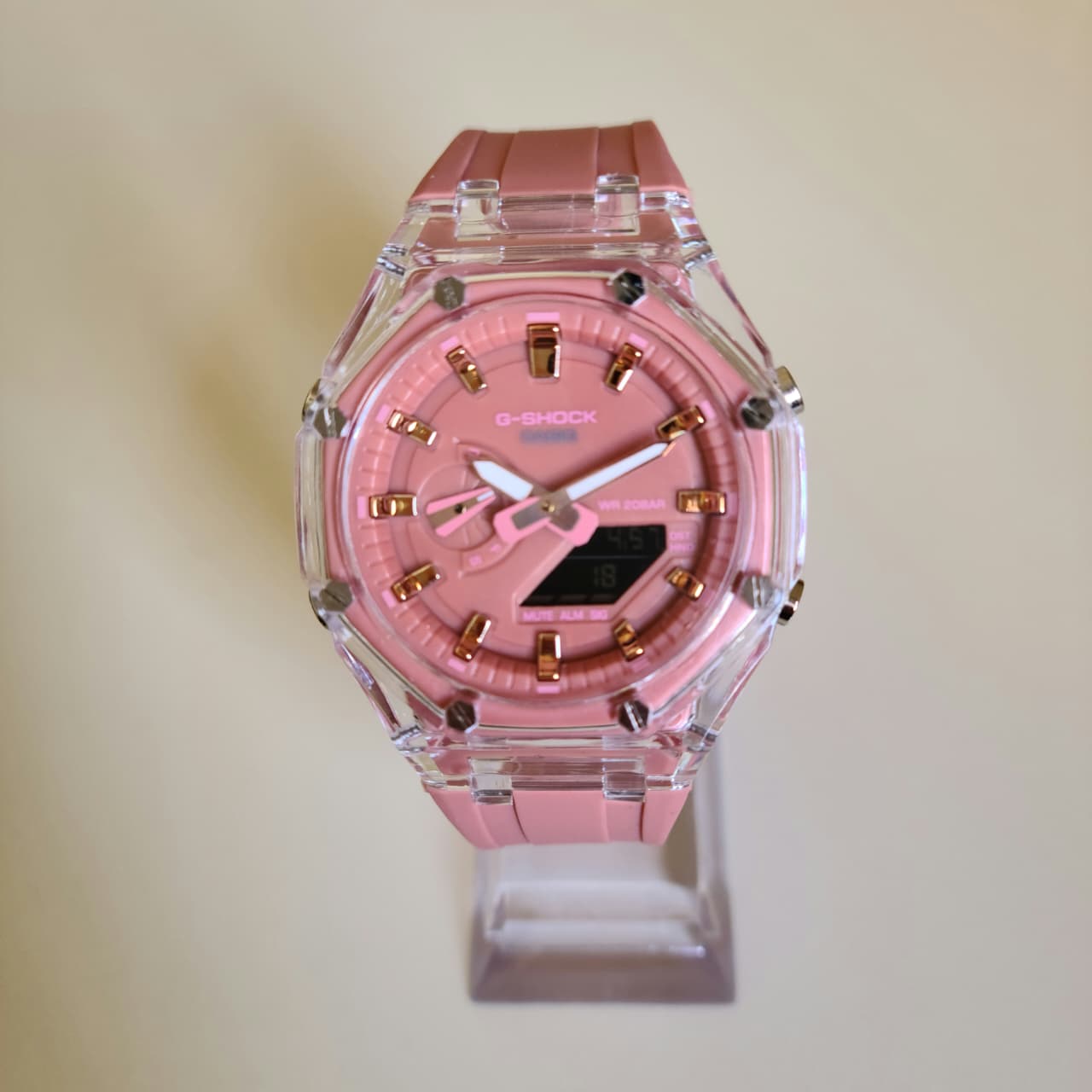 G-Shock Rose transparent