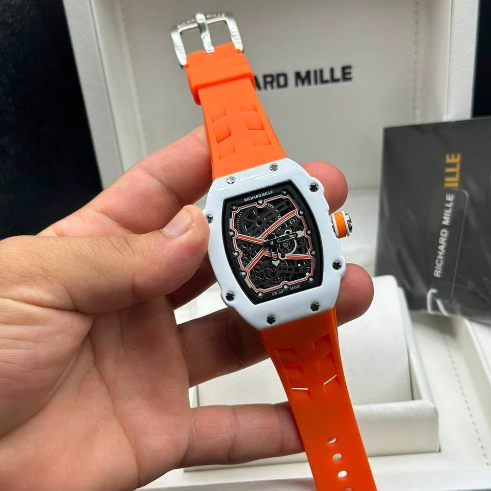 RICHARD MILLE ORANGE –WHITE