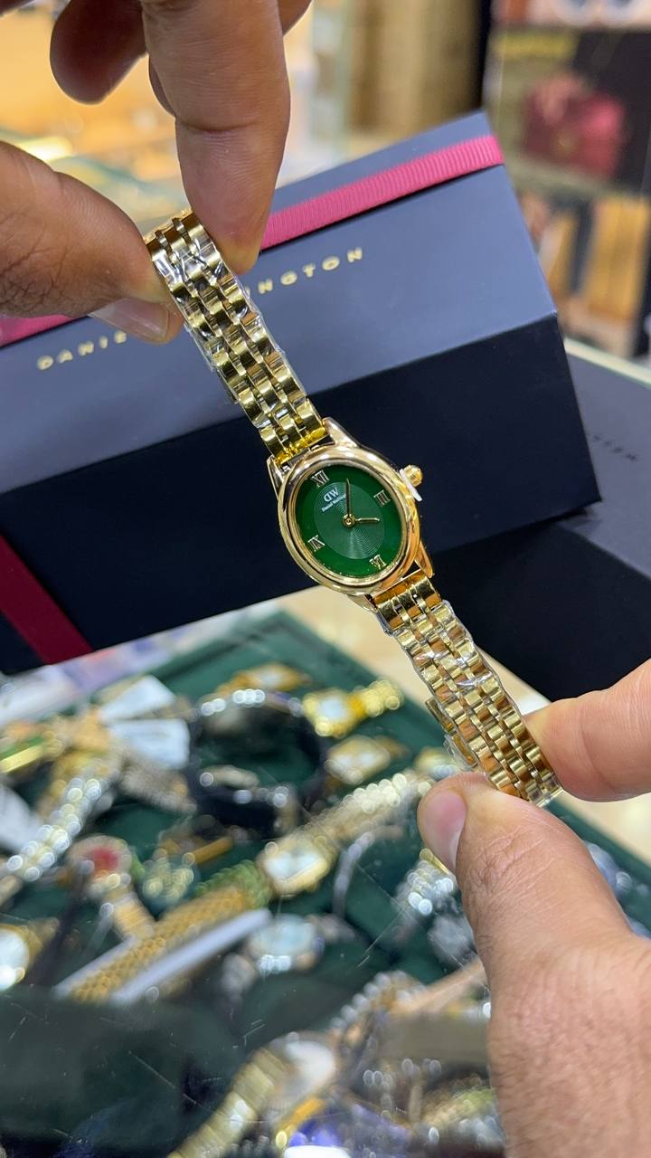 Daniel Wellington Ophelia Doré Vert