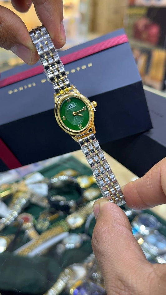 Daniel Wellington Ophelia  Argent Doré Vert