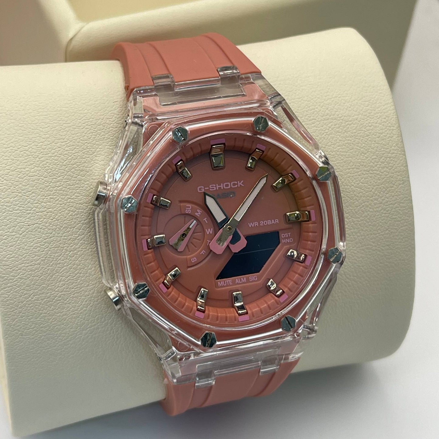 G-Shock Rose transparent