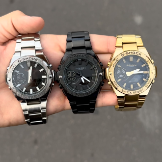 G-Shock Métal  Argent & Noir