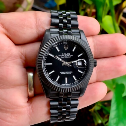 Rolex Date Just Noir