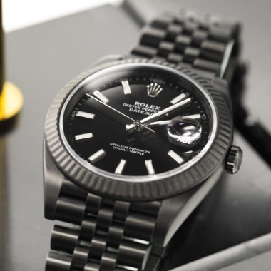 Rolex Date Just Noir