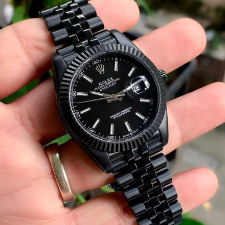 Rolex Date Just Noir