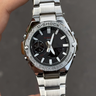 G-Shock Métal  Argent & Noir
