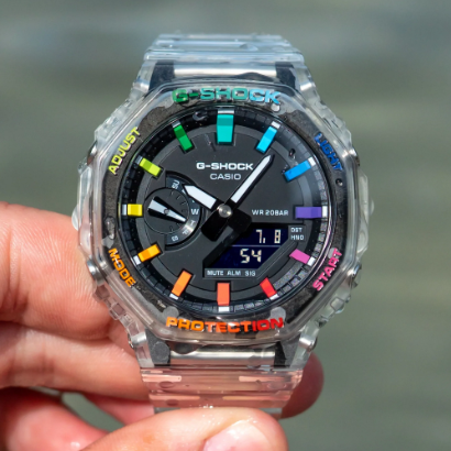 G-Shock Transparent Rainbow