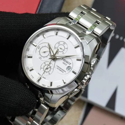 Tissot Couturier Gris Blanc