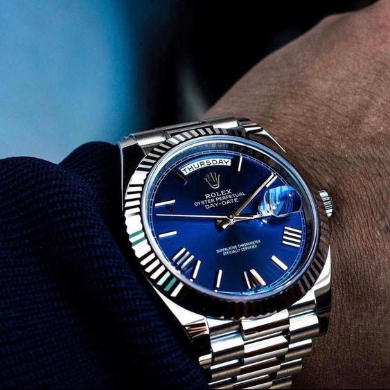 Rolex Day Date Bleu