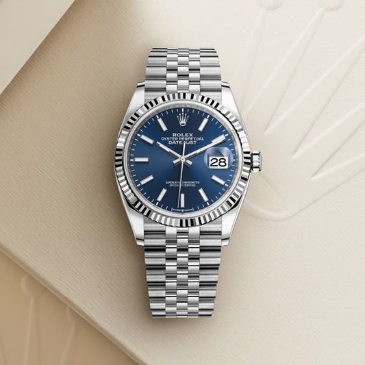 Rolex Datjust  Bleu