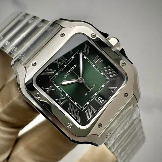 Cartier Santos Cadran vert