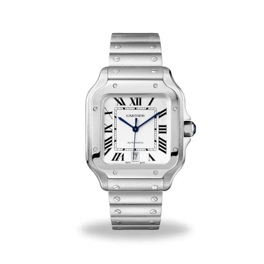 cartier santos  blanc