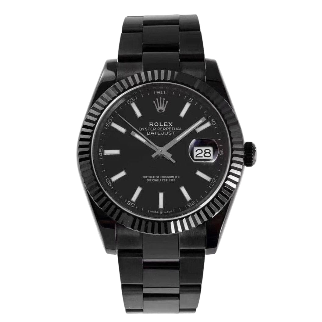 Rolex Date Just Noir