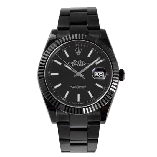 Rolex Date Just Noir