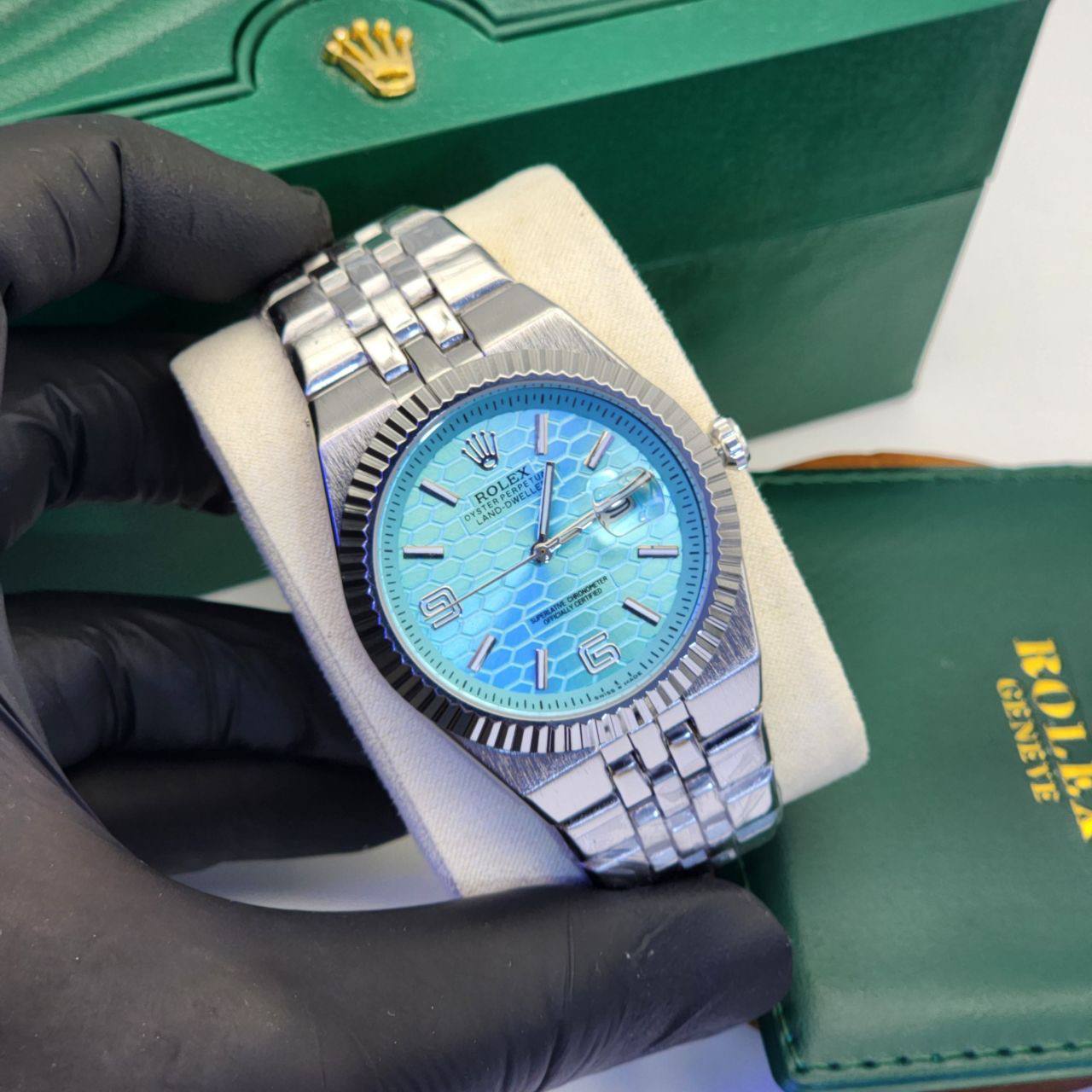 Rolex Land-Dweller bleu