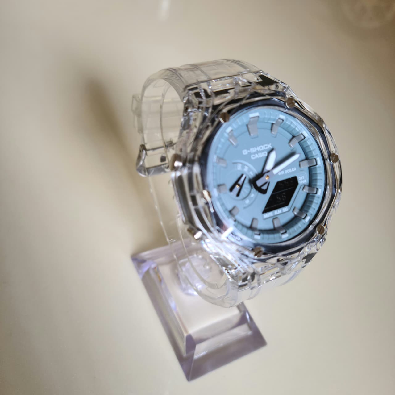 G-Shock transparent Gris