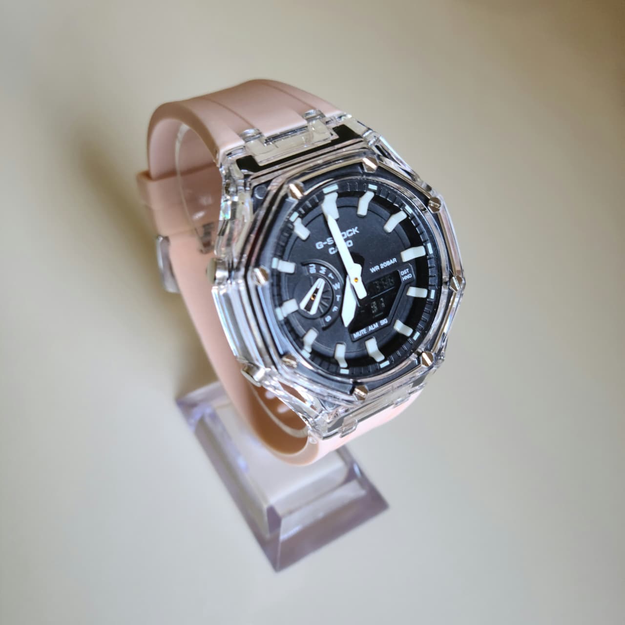 G-Shock Transparant Biege